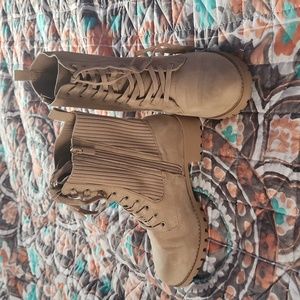 Taupe Torrid Combat Boots
